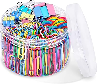 Trombones with binding, paper clips, 300 pieces of colored desk trombones with paper clips, trombones, rubber strips for desk and school supplies, matching sizes.. Find more for less — only on DIAYTAR Nigeria.