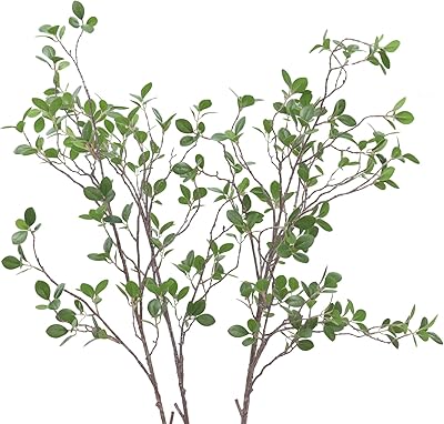 Garaon artificial tree branches with leaves to decorate green plants in a 4 -piece 43.31 inch vase.. Big savings, small wait times — shop now at DIAYTAR Nigeria.