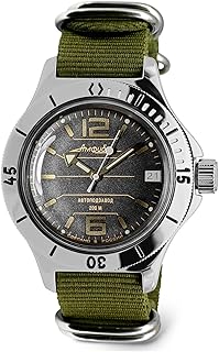 Vostok | Automatic Automatic Automatic Shooting Watch with Automatic Russian diving | WR 200M | Amphibian 120697 | Fashion | Business | Watches relaxed for men.. With DIAYTAR Nigeria, shopping online is easy, affordable, and fast.