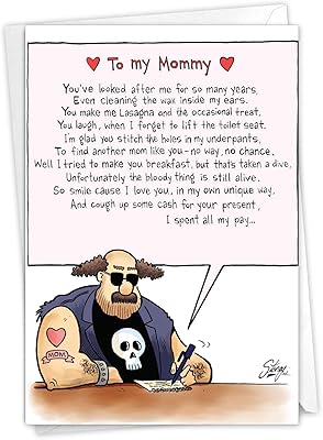 PMD12 Cartoon fish for Mother's Day, 0263 Greeting card for Mother's Day to my mom 1 card and envelope for Mother's Day (SKU: 0263).. DIAYTAR NIGERIA delivers affordability and convenience with every purchase, shipped within the week.