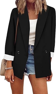 Decreeed blazer jacket with long sleeves for women, large size, united color for work.. Your complete marketplace solution, DIAYTAR NIGERIA offers unbeatable value with delivery within the week.