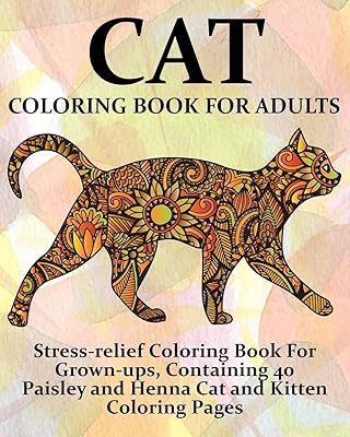 Cat Coloring Book For Adults: Anti-Stress Coloring Book for Adults, containing 40 pages of cat and cattle coloring pages with cashmere and henné pattern.. Shop with purpose at DIAYTAR NIGERIA and receive products at unbeatable prices within the week.