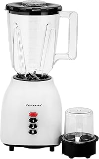 Multifunction mixer 2 in 1 Olsenmark OMSB2361 300 W - Stainless steel blades, 2 -speed pulse control - 1.5 liter jar, crusher bowl with overheating protection and safety locking, white.. Experience the future of online shopping with DIAYTAR NIGERIA's extensive product range and competitive pricing.