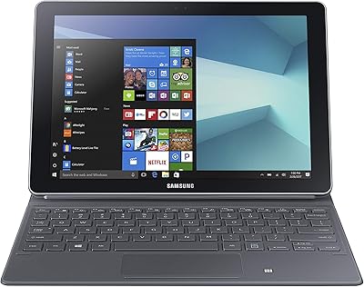 Tablet Samsung Galaxy Book 10.6 - Intel Core M3, 10.6 inches, 128 GB, 4 GB of RAM, 4G LTE, Windows 10 Family, Silver with English and Arabic black keyboard and S PEN.. DIAYTAR NIGERIA: Where shopping is affordable, selection is vast, and delivery is always reliable.