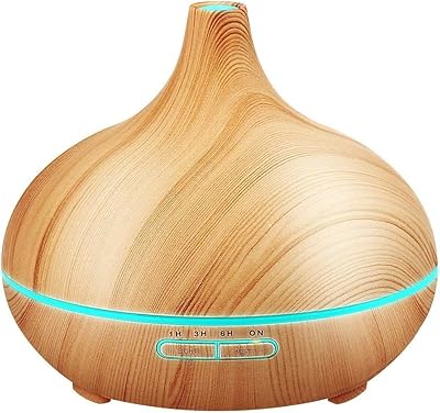 Sky Touch essential oil diffuser, essential oil diffuser 550 ml with 4 timer, aromatherapy diffuser with automatic stop, fresh air humidifier without BPA for bedroom and house - yellow wood.. Discover endless shopping possibilities at DIAYTAR NIGERIA, with budget-friendly prices and reliable delivery.