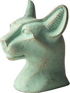 Original miniature statue Discovery Egyptian imports - Patinated finish - Bastet chat goddess Size 4 cm - Made in Egypt.. Shop with ease at DIAYTAR NIGERIA and enjoy our extensive product range delivered at affordable rates.