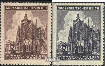 Bohemia and Moravia 140-141 (Complete edition.) 1944 ST.-VITUS-DOM PRAGUE (Stamps for collectors).. DIAYTAR Nigeria combines variety, affordability, and speed — making your online shopping experience not only enjoyable but also cost-effective.