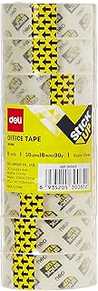 Deli stationery ribbon, ultra transparent, 18 m L x 18 mm L, 8 pieces.. Nigeria's most loved e-commerce platform delivers affordable shopping solutions to your doorstep.