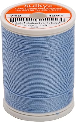 Sulky cotton thread 12wt 330yd blue Héron.. DIAYTAR NIGERIA: Your trusted partner for affordable online shopping with reliable delivery timeframes.