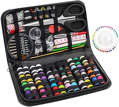 Sewing kit, 172 Parts Portable sewing supplies and accessories with assorted wire needles, safety pins and scissors travel sewing kit for adults emergency students.. DIAYTAR NIGERIA: Where shopping dreams become reality with budget-friendly prices and prompt delivery.