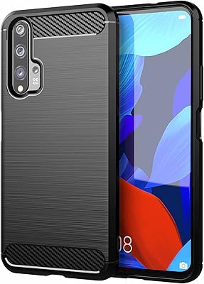 Huawei Nova 5T Pro Case Brushed Carbon Fiber Pattern Ultra Fine Soft Texture Flexible TPU Anti-Chute Black Protective Cover.. Enjoy low prices, wide selections, and reliable delivery with DIAYTAR Nigeria.