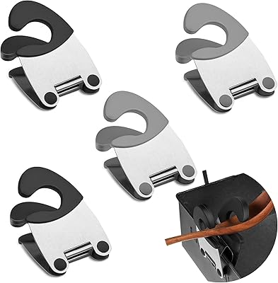 Stainless steel tweezer rest, kitchen accessories, tools to keep the counter clean, lot of 4, black, gray, 6.49 x 3.93 inches.. Shop smart, shop DIAYTAR - Nigeria's most affordable e-commerce platform with nationwide delivery.