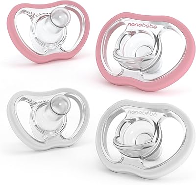 Nano Baby Flexactive Baby Infant, Rose and White Baby, package of 4.. Why wait? Get your order in 5–8 days with DIAYTAR Nigeria.