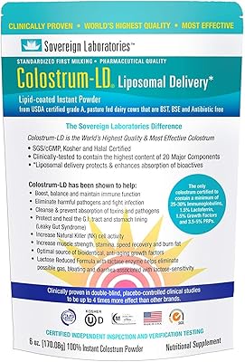 Advanced colostrum absorption powder for pallor - Colostrum -LDT technology offers up to 1,500 % of bioavailability in addition to ordinary colostrum - 170 grams of Soveregen laboratories.. Shop with confidence at DIAYTAR NIGERIA, offering thousands of products with budget-friendly shipping.