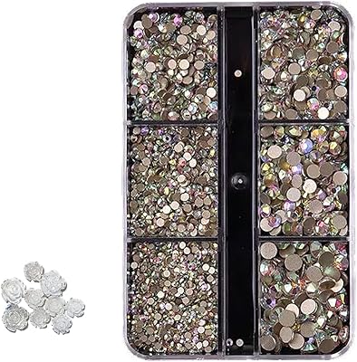 Crystal AB rhinestones for nail art, nail rhinestones, clothing, face, crafts (Crystal AB).. Shop without boundaries at DIAYTAR NIGERIA, offering affordable products with convenient delivery times.