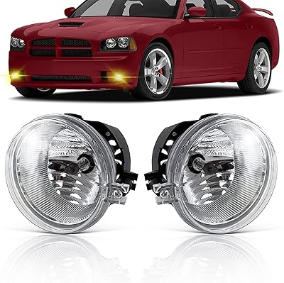 Replacement fog lights for Dodge Caravan, Load, Challenger, Caliber, Chrysler Pacifica, Sebring and Jeep Patriot Compass 2005-2010, 1 pair of fog lights with transparent lens.. Experience the satisfaction of affordable shopping with DIAYTAR NIGERIA's nationwide 5-8 day delivery.