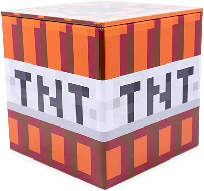 Minecraft 4 "tin tin storage box with TNT cover | Basket, cube closet organizer, interior decoration accessories | Video games, gifts and objects.. Shop for less and receive more with DIAYTAR NIGERIA's expansive e-commerce platform and nationwide delivery.