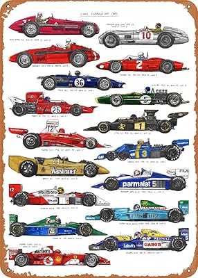 Waspia - Metal wall poster for Formula 1 car, famous racing car wall art poster, 12x8 inch, 8 inch x 12 inches.. Shop with confidence at Nigeria's leading affordable e-commerce platform with reliable delivery services.