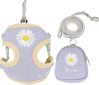 Set of small dog harnesses with pretty shape bags.. DIAYTAR NIGERIA makes online shopping accessible with our comprehensive platform and prompt delivery service.