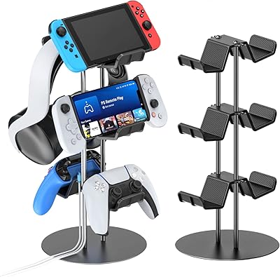 Ketok 3 -layer Ketok controller with cable organizer, universal display support compatible with Xbox PS5 PS4 Nintendo Switch, headset support and desktop support for 8 controllers.. Shop for less and receive more with DIAYTAR NIGERIA's expansive e-commerce platform and nationwide delivery.