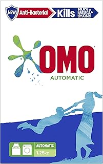 Antibacterial laundry solution Omo powder effective detergent for automatic washing machines, 1.25 kg.. Experience shopping freedom with DIAYTAR NIGERIA's comprehensive platform and reliable shipping service.