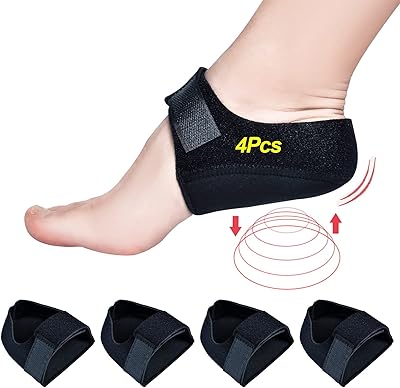 Heel cuts for plantar fasciitis, heel heel shell shells (4 pieces), heel protectors to relieve plantar fasciitis, adjustable heel pads to relieve heel pain, Achilles tendonitis and heel calcium (black, size L).. Quality and convenience delivered — shop DIAYTAR Nigeria now.