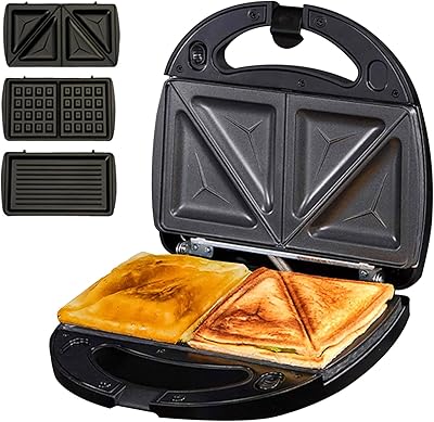 Electric sandwich machine with non -stick kitchen or house supplies.. Shop with ease at DIAYTAR NIGERIA and enjoy our extensive product range delivered at affordable rates.