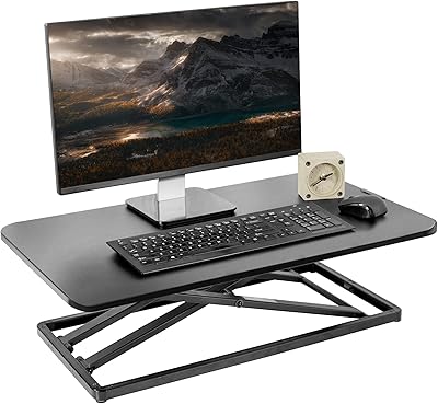 Standing desktop converter adjustable to a single 29-inch vivo vivo, table monitor support and workstation with a lobs for laptop, desk-v000u.. Experience DIAYTAR NIGERIA, where extensive product variety meets pocket-friendly prices and reliable delivery.