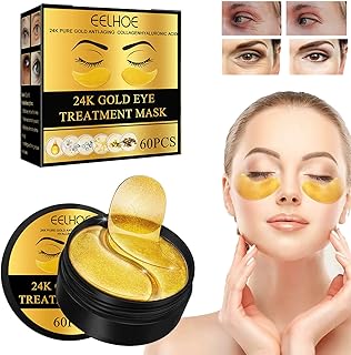 Patchs under the eyes - 60 pieces mask for 24 carat gold eyes with hyaluronic acid to eliminate dark circles, pockets and wrinkles, skin care for men and women.. Find quality and variety without breaking the bank — only on DIAYTAR Nigeria.