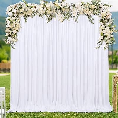 5x8ft 2 White polyester background canvas panels for wedding photography, Christmas Thanksgiving Festival Stand Decoration.. Get the deals you love and the delivery speed you need at DIAYTAR Nigeria.