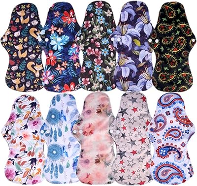Package of 6 reusable hygienic napkins Outnice for light incontinence, small fabric towels for wet wipes for abundant flow or night use.. DIAYTAR NIGERIA combines extensive product options with budget-friendly prices, delivered in 5-8 days.