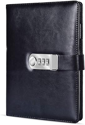 ACCUPRINTS 2021 Size - 7.5 x 10 inches, NOT DATE PUS LEATHER NOTE BOD WITH LOCKING COMPINATION PASSE - 220 pages - Black.. Everything you want, delivered fast — DIAYTAR Nigeria does it better.