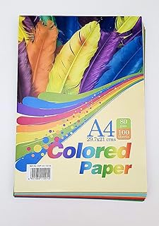 Colorful paper for writing and artistic work, rainbow colors, 100 sheets.. DIAYTAR NIGERIA: Your affordable shopping destination with thousands of products delivered in days.