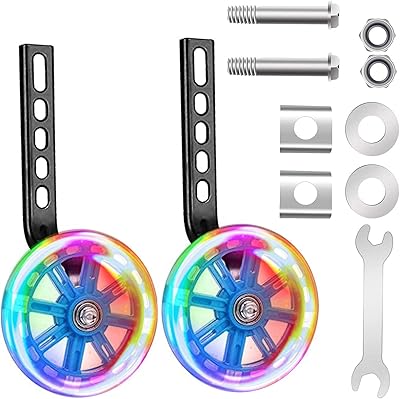 Flash bicycle training wheels, children's bicycle stabilizers support wheels, steel bicycle frame for boys and girls 12 14 16 18 20 inches, safety equipment for bicycle driving (blue).. DIAYTAR NIGERIA revolutionizes online retail with our vast selection and cost-effective delivery options.