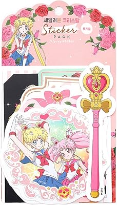Sailor Moon Lot of 12 crystal adhesive adhesive stickers for scrapbooking, varied lot: 1 packet (rose moon).. DIAYTAR NIGERIA: Where value meets variety with reliable nationwide delivery in under 8 days.