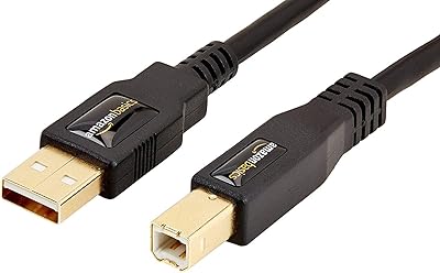 Amazon basics USB cable 2.0 male to male B super armored high speed of 1.8 m.. Experience hassle-free shopping with DIAYTAR NIGERIA's user-friendly platform and prompt delivery service.