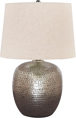 Star design by Ashley - Magalie metal table lamp - Ancient silver finish.. Discover why millions choose DIAYTAR for affordable online shopping with delivery in just 5-8 days.