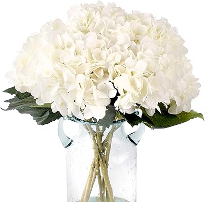(White) - Bouquets of artificial hydrangeas in Kimura Cabin silk, false white flowers, artificial silk flowers, 3 pieces for wedding festival decoration (white).. Fast, affordable, and reliable — that’s the DIAYTAR Nigeria experience.
