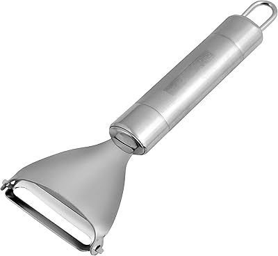 Royalford Professional Triangular Steel Steel Glossy Lancashire ideal for peeling vegetables.. Shop with confidence at DIAYTAR NIGERIA, enjoying competitive prices and delivery within 8 days.