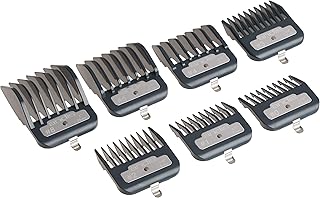 Set of superior quality metal combs Andis Master Series, black, 7 pieces (1).. Save time and money with DIAYTAR Nigeria’s online store.