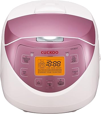 Kakkoo rice cooker mecom CR-0631F | 6 cups (not cooked) | 8 menu options: white rice, brown rice and more, non -stick interior pot, made in Korea | White/pink.. Transform your shopping experience with DIAYTAR NIGERIA's vast product selection delivered at unbeatable prices.