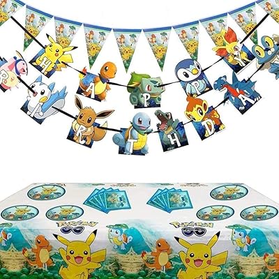 Maxi video game set 65 pieces, birthday party supplies for children boys, Pikachu party gifts including birthday cake decorations and table runner.. Your one-click solution to affordable shopping, DIAYTAR NIGERIA delivers quality products nationwide.