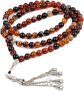 Prayer pearls in Ac & L natural agate, mixed colors - 8 mm stones, 99 x 8 mm pearls, stone.. Transform how you shop with DIAYTAR NIGERIA's vast selection and budget-friendly delivery options.