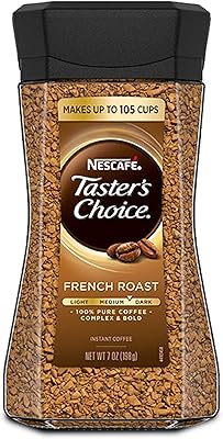 Instant Café Nescafé Taster's Choice, French roasting, 7 ounces.. DIAYTAR NIGERIA: Connecting Nigerians with affordable products delivered promptly nationwide.
