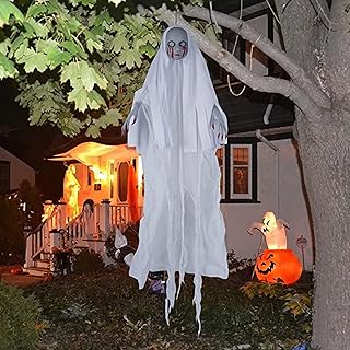 Skeletoned ghost decorations hanging Halloween, flying ghost, Halloween flying ghost, interior and exterior decorations of haunted house, holiday decoration (1 package).. The future of Nigerian shopping is here — DIAYTAR Nigeria.