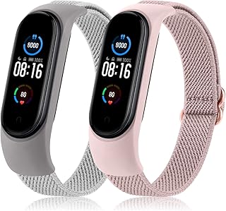 Funkle Nylon Funkle Bande Unique Compatible with Xiaomi Mi Band 6/5/4/3, Amazfit Band 5, Elastic replacement band adjustable and breathable comfortable for women and men, pack of 2.. DIAYTAR NIGERIA redefines convenience with our vast product selection and swift nationwide delivery.