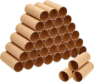 Package of 36 tubes of brown cardboard paper for manual work.. DIAYTAR NIGERIA: Where shopping is affordable, selection is vast, and delivery is always reliable.