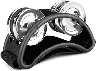 Percussion toy Mike Music Foot Tambourine with 2 rows of bands.. DIAYTAR NIGERIA connects your desires with reality through our affordable e-commerce platform and quick delivery.