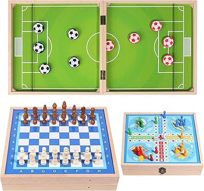 Moon Min Wooden Min Office Hockey Slingback Fast Slingback, Hockey table game on wooden battlefield, 3 types of family tables for children and adults.. Experience DIAYTAR NIGERIA, where extensive product variety meets pocket-friendly prices and reliable delivery.