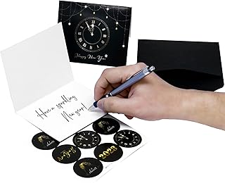 Happy New Year Cards 2023 - 24 Happy New Year Card Cards with Envelopes | New Year's greeting cards | Greeting cards with envelopes for Happy New Year Decorations 2023 | New Year's party supplies.. DIAYTAR NIGERIA brings the marketplace home to you with affordable prices and delivery in 5-8 days.
